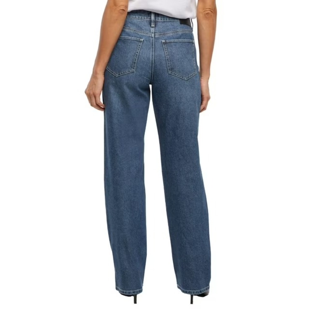 Express Women's Embellished Straight Leg Jean Size 8 Medium Wash - Studs - Picture 2 of 6